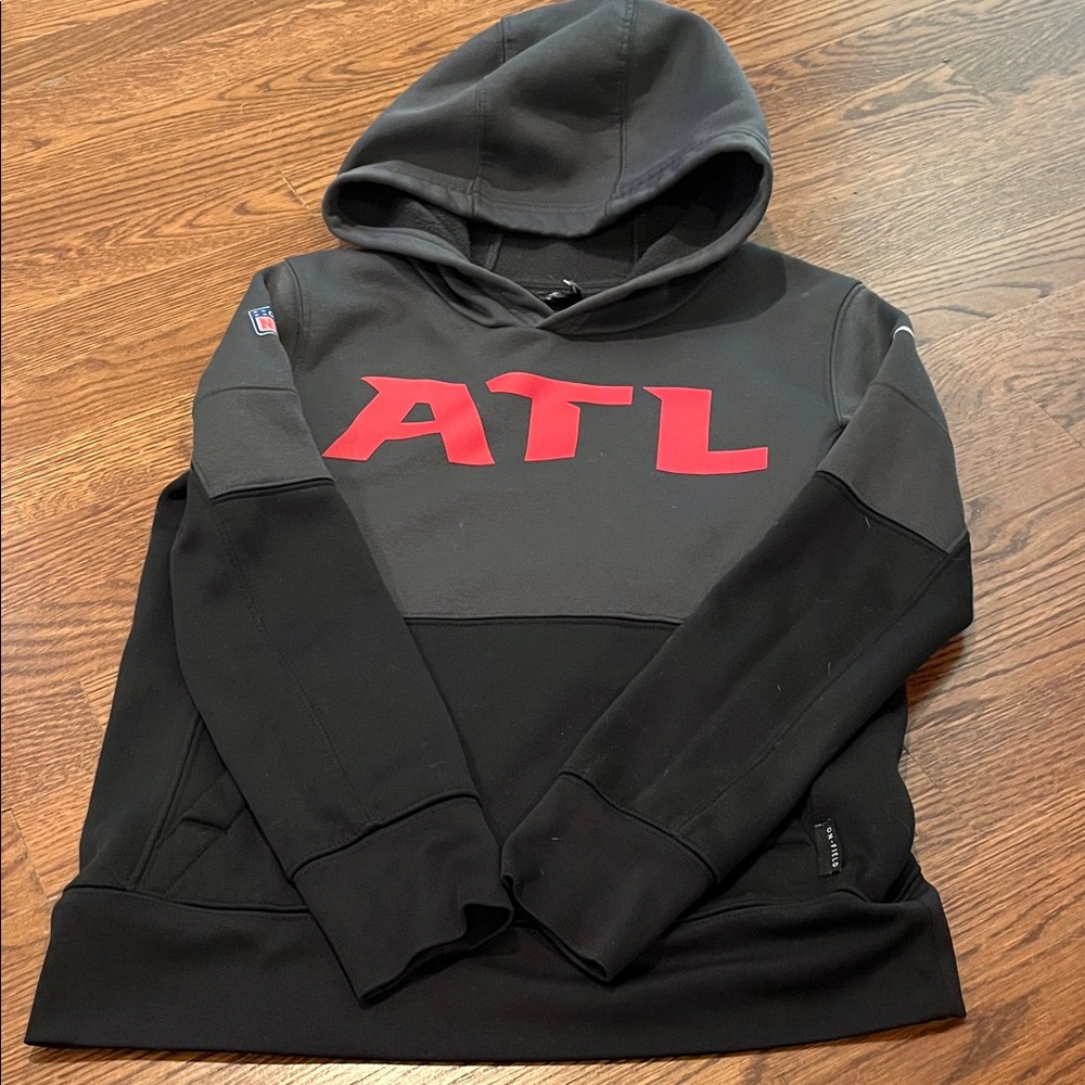 Kid’s Black and Grey ATL Hooded Sweatshirt